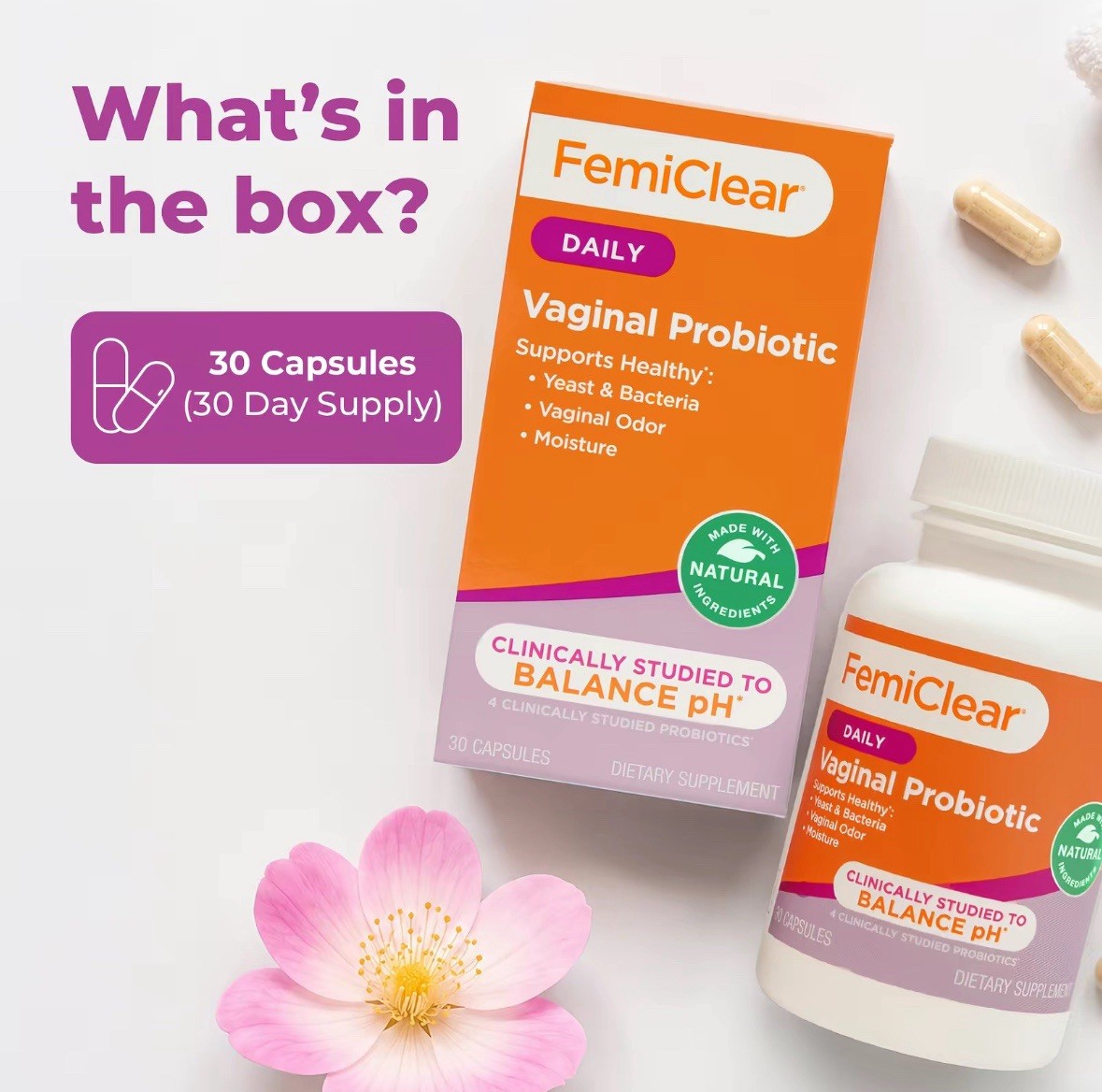 Daily Vaginal Probiotic Femiclear NEW