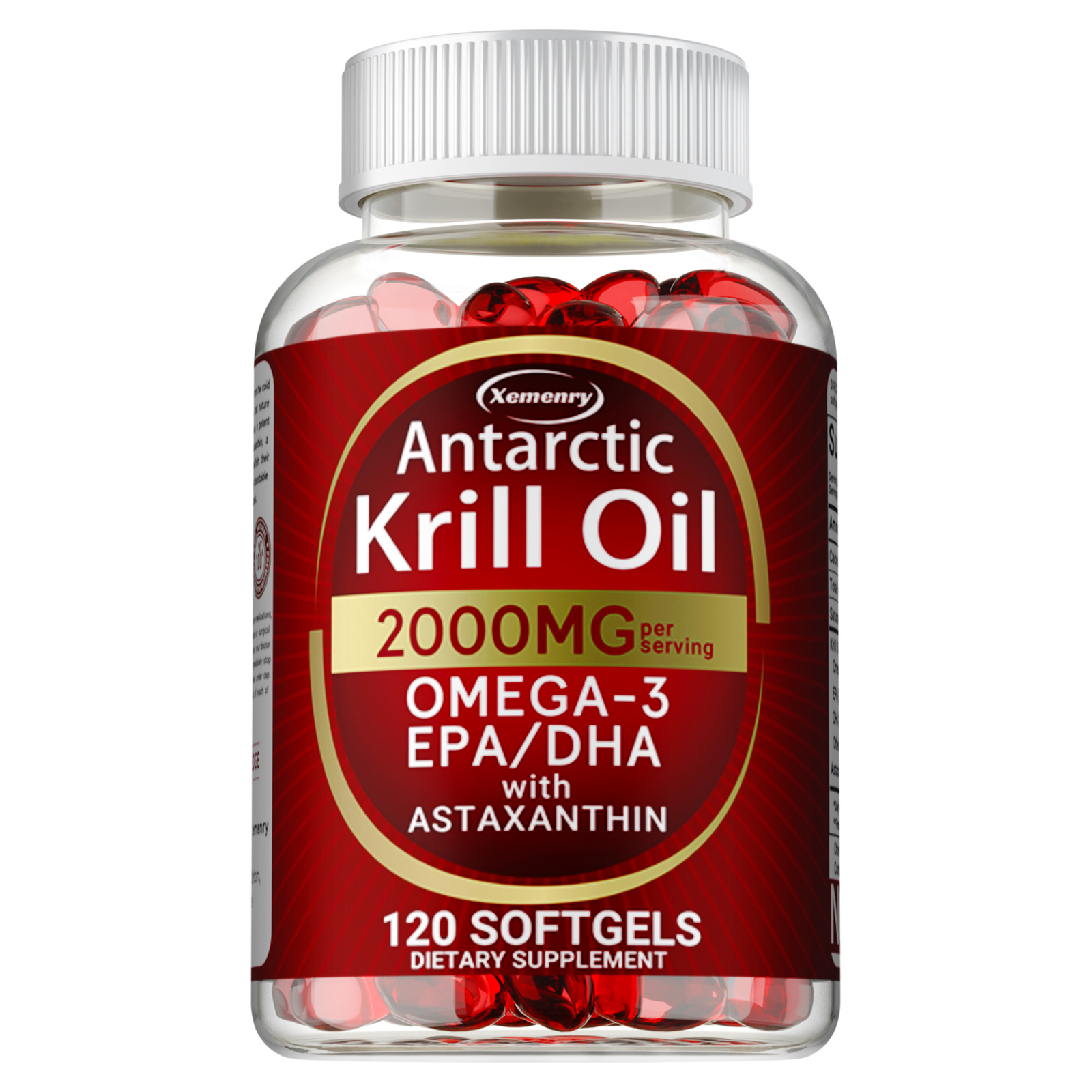 Antarctic Krill Oil – Omega-3 EPA, DHA, Astaxanthin, Anti Aging, Memory Support