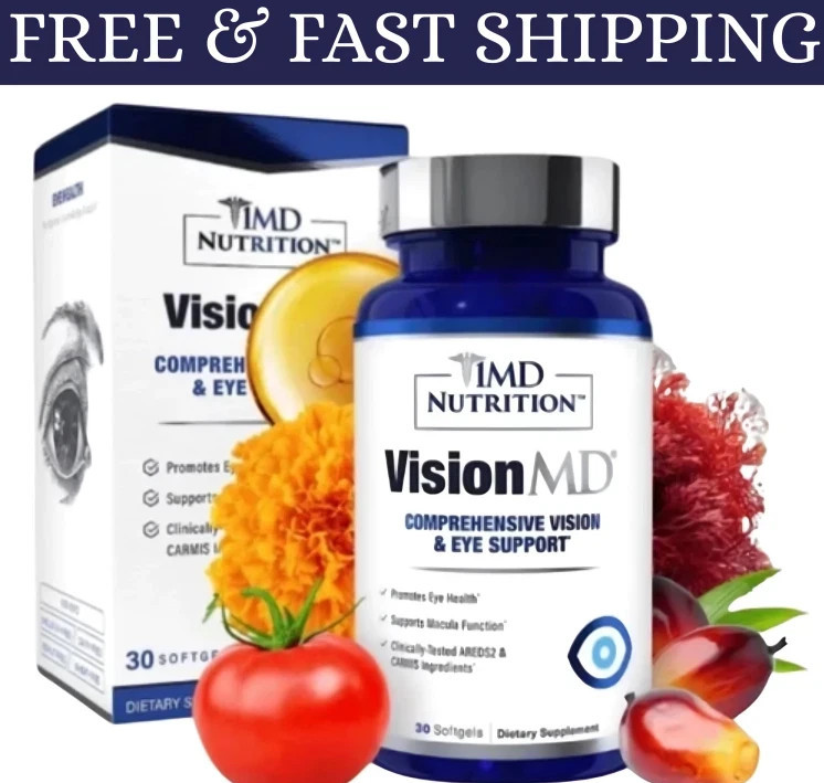 1MD Nutrition Vision MD Eye Vitamin CARMIS – Eye Supplement – 30 Softgels USA P