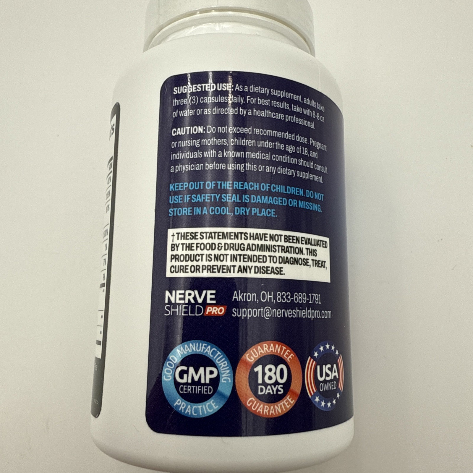 Nerve Shield Pro 90 Capsules Nerve Support Formula Ease Nerve Discomfort New
