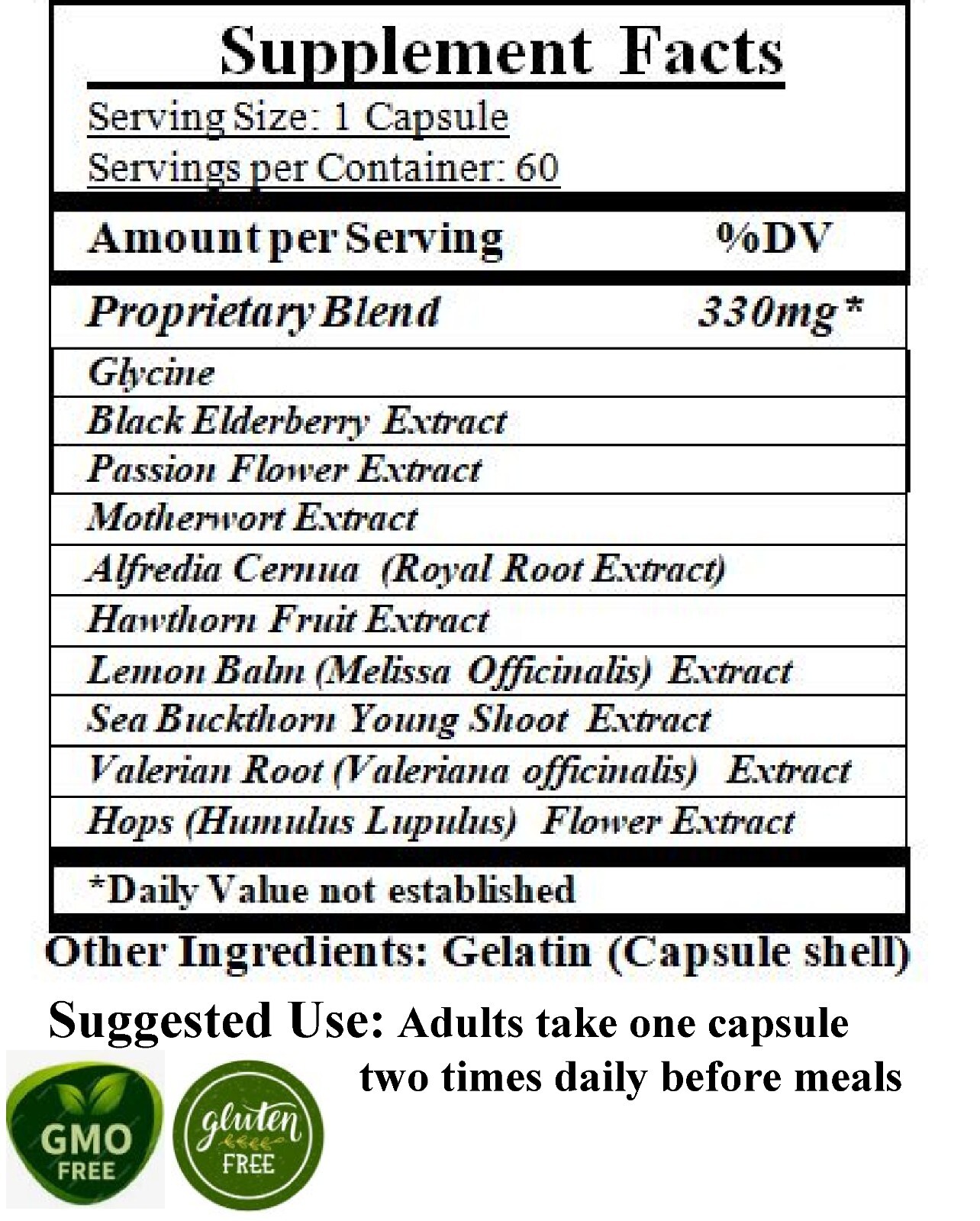 NATURAL  ANTI  ANXIETY, STRESS RELIEF & MOOD BOOSTING NON-DROWSY, SCIENCE DRIVEN