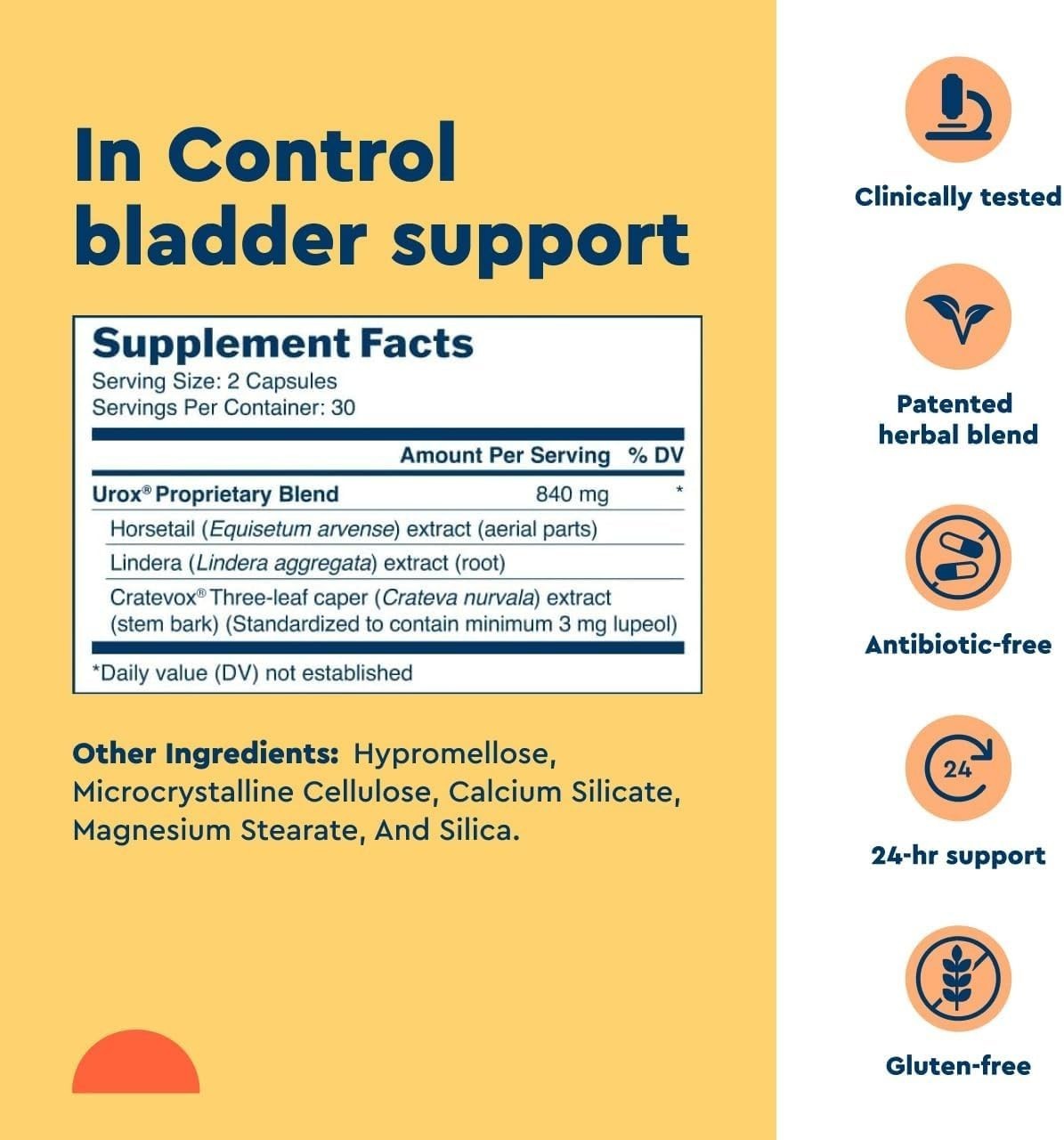 Uqora In Control Bladder Support – Daily Bladder Care & Support for Urinary Comf