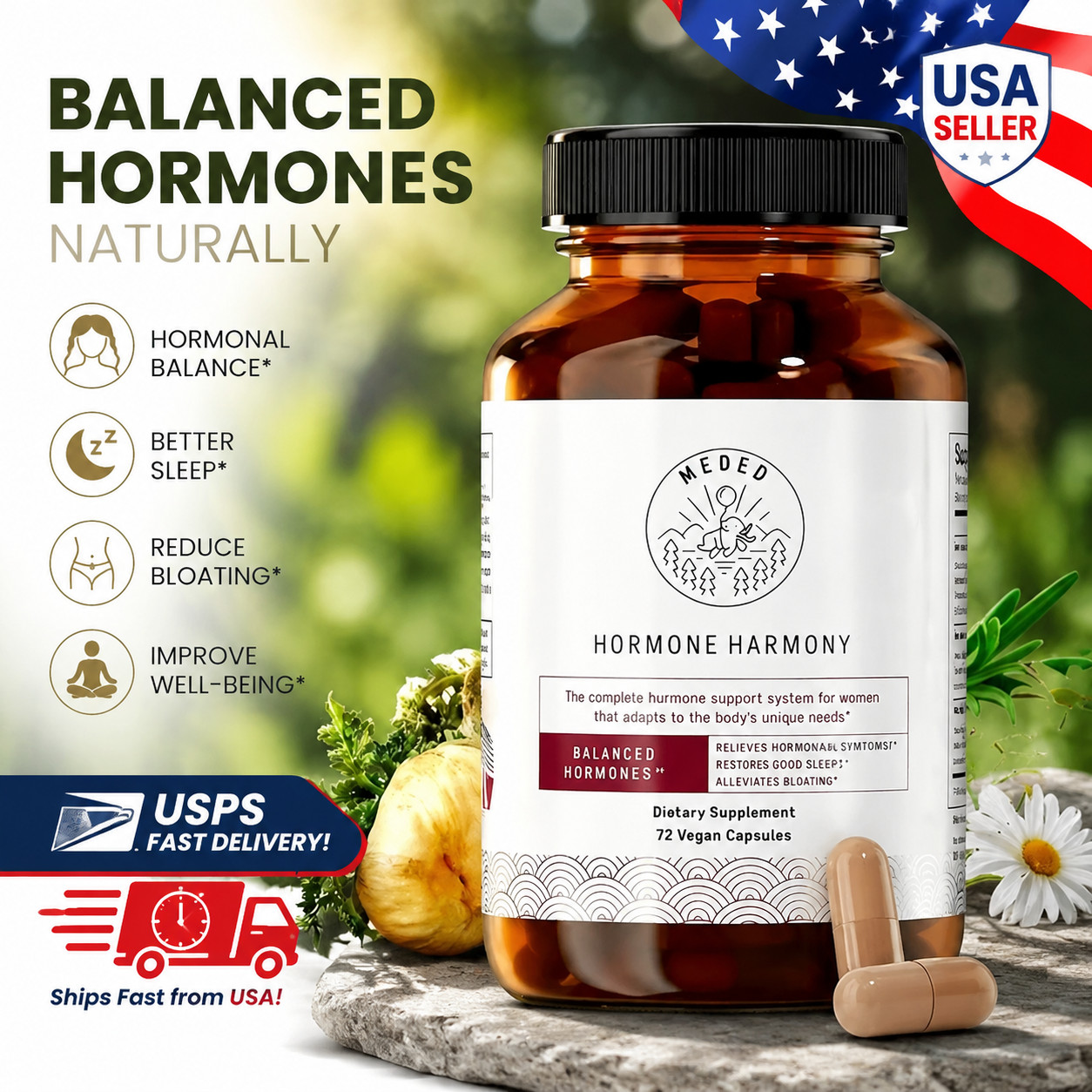Hormone Harmony – Support for Women’s Mood Sleep & Wellbeing Menopause Relief