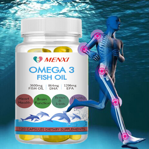 1-4 Packs Capsules Omega 3 Fish Oil 3600mg 3x Strength EPA+DHA, Highest Potency