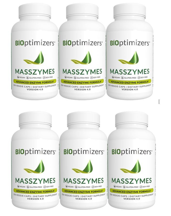 6 PK MassZymes 4.0 Complete Digestive Enzymes Supplement for Gut Health 1500 P