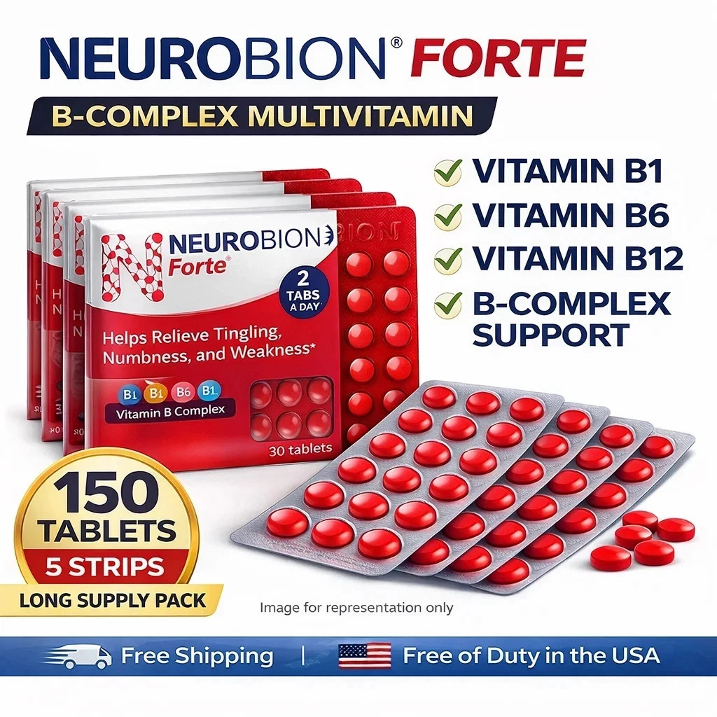 Multivitamin Neurobion Forte B1 B6 B12 B Complex Supplement 150 Tabs Exp 05/2027