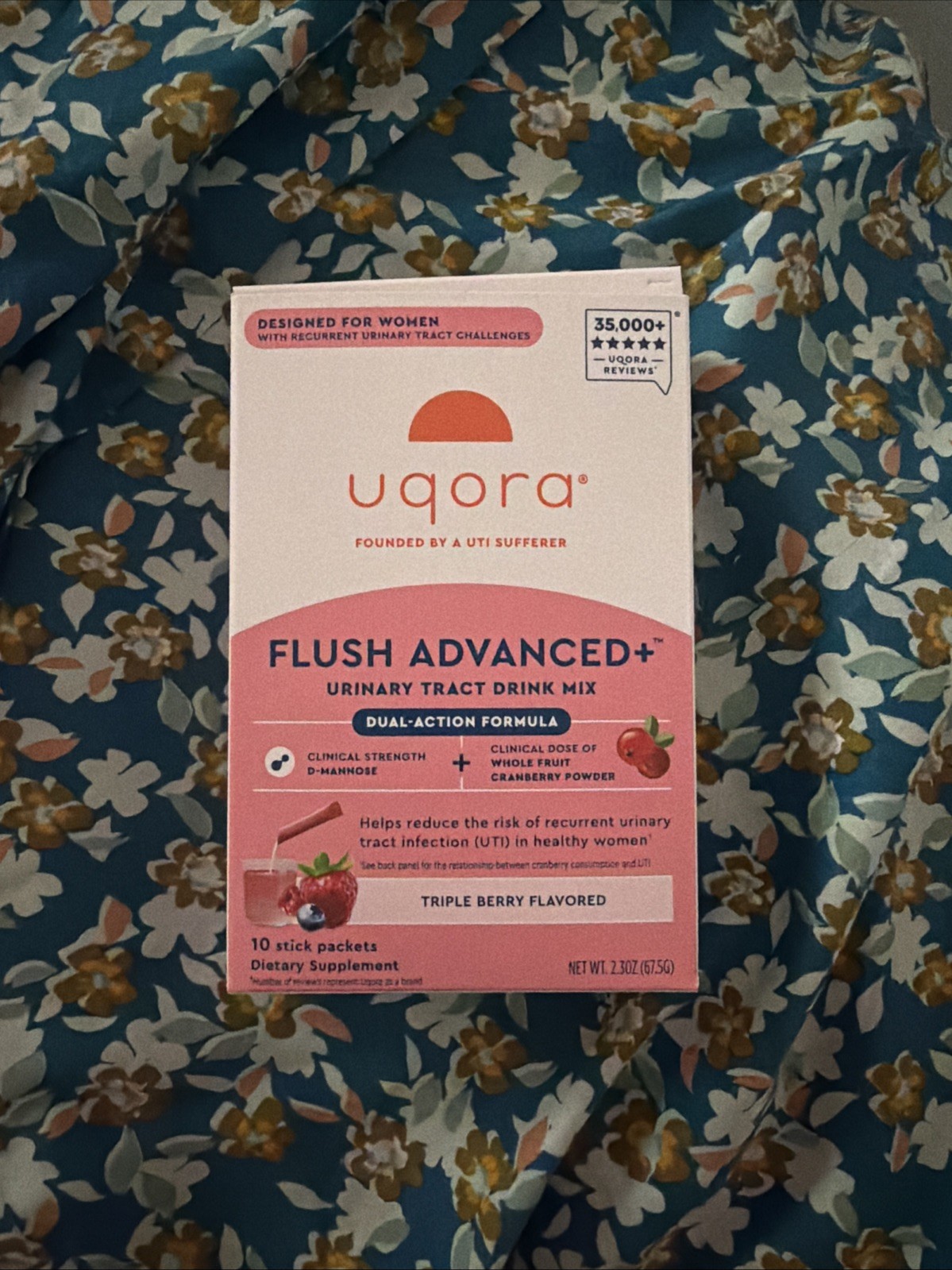 uqora flush advanced+ urinary tracy drink mix