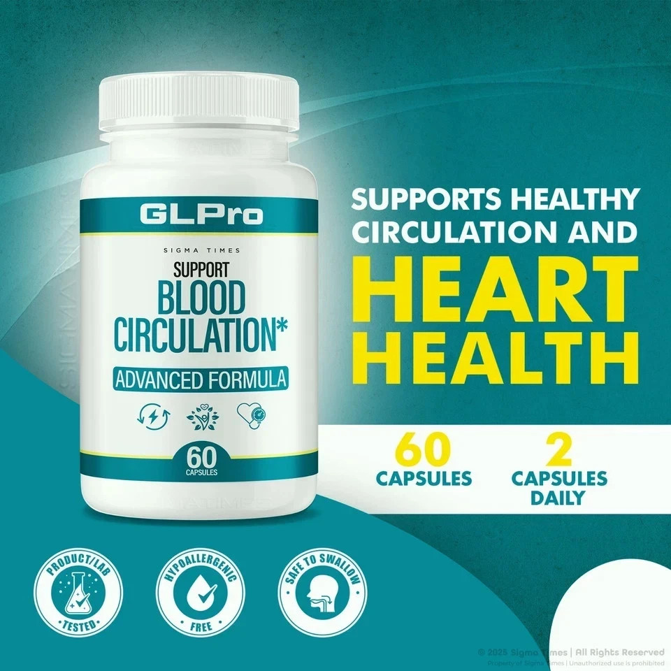 GL Pro Advanced Blood Support Supplement 60 Capsules Free Shipping