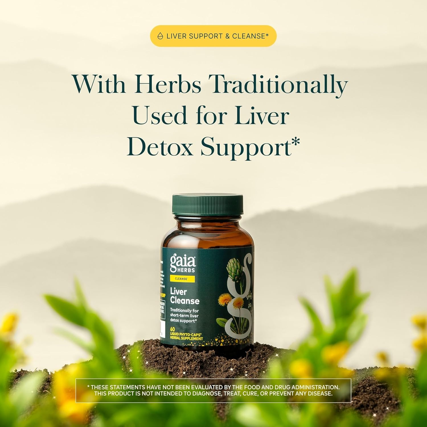 Liver Cleanse – Liver Health Support Herbal Supplement with Milk Thistle, Burdoc