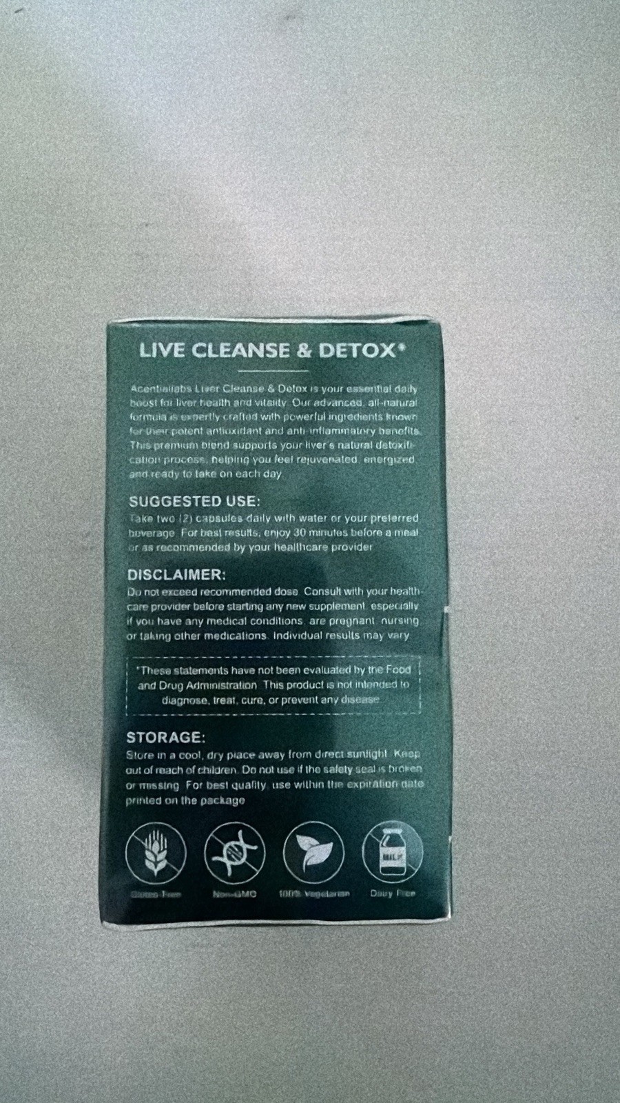 Liver Cleanse & Detox – Healthy Liver Support Herbal Supplement..Exp 02/2028