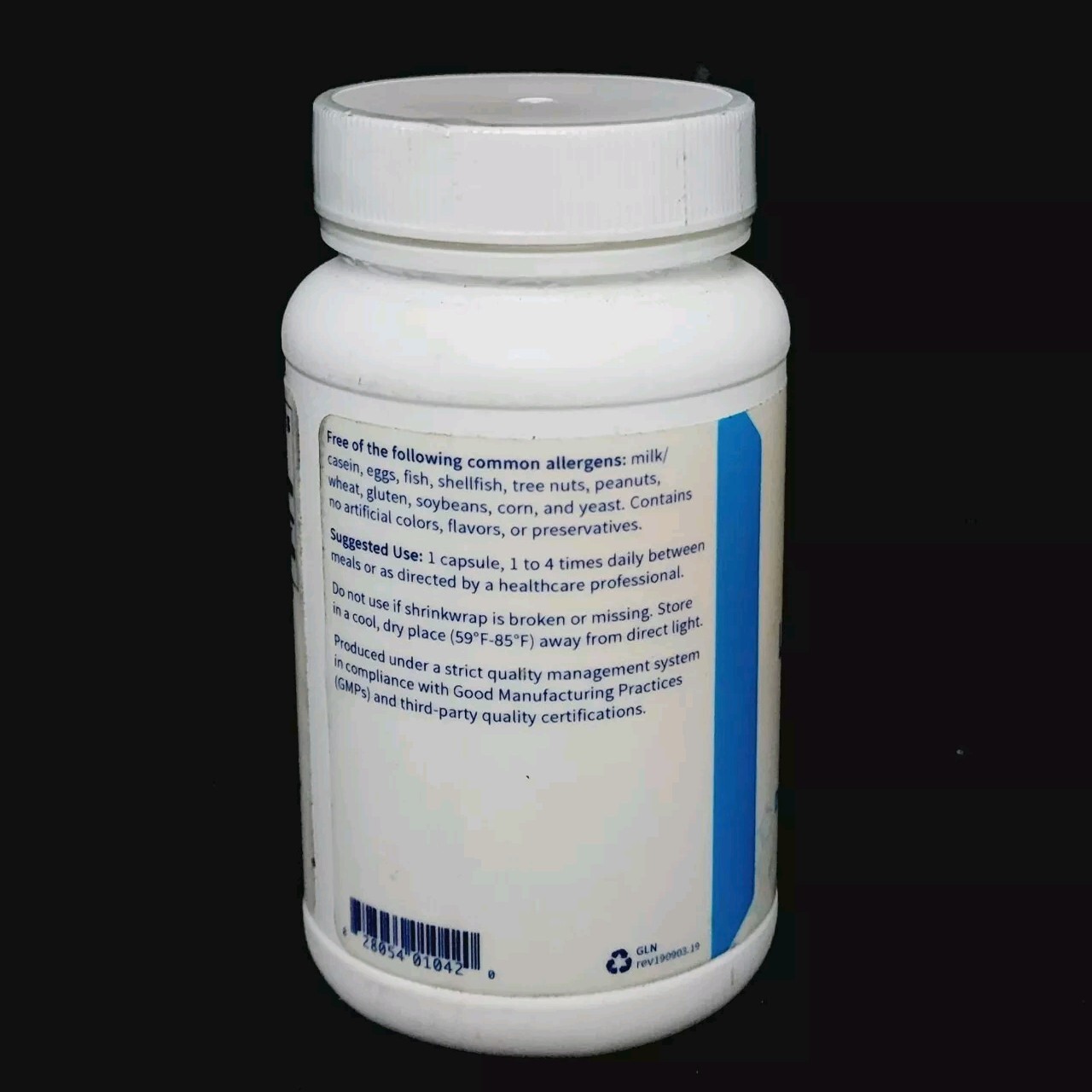 Klaire Labs L-Glutamine 500mg – Muscle & Gut Support – 100 Caps Each EXP:04/2024
