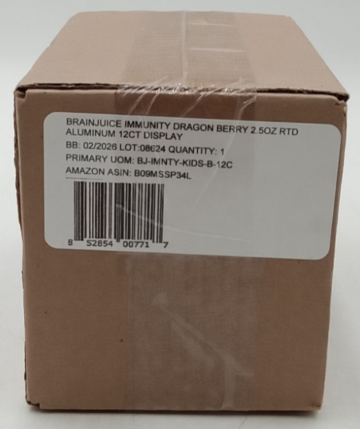 BrainJuice Immunity 2.5 oz RTD 12-Pack Brain & Immune Support Shot Free Ship