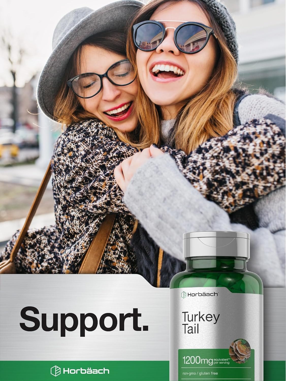 Turkey Tail Mushroom 1200mg | 120 Capsules | Non-GMO, Gluten-Free Extract