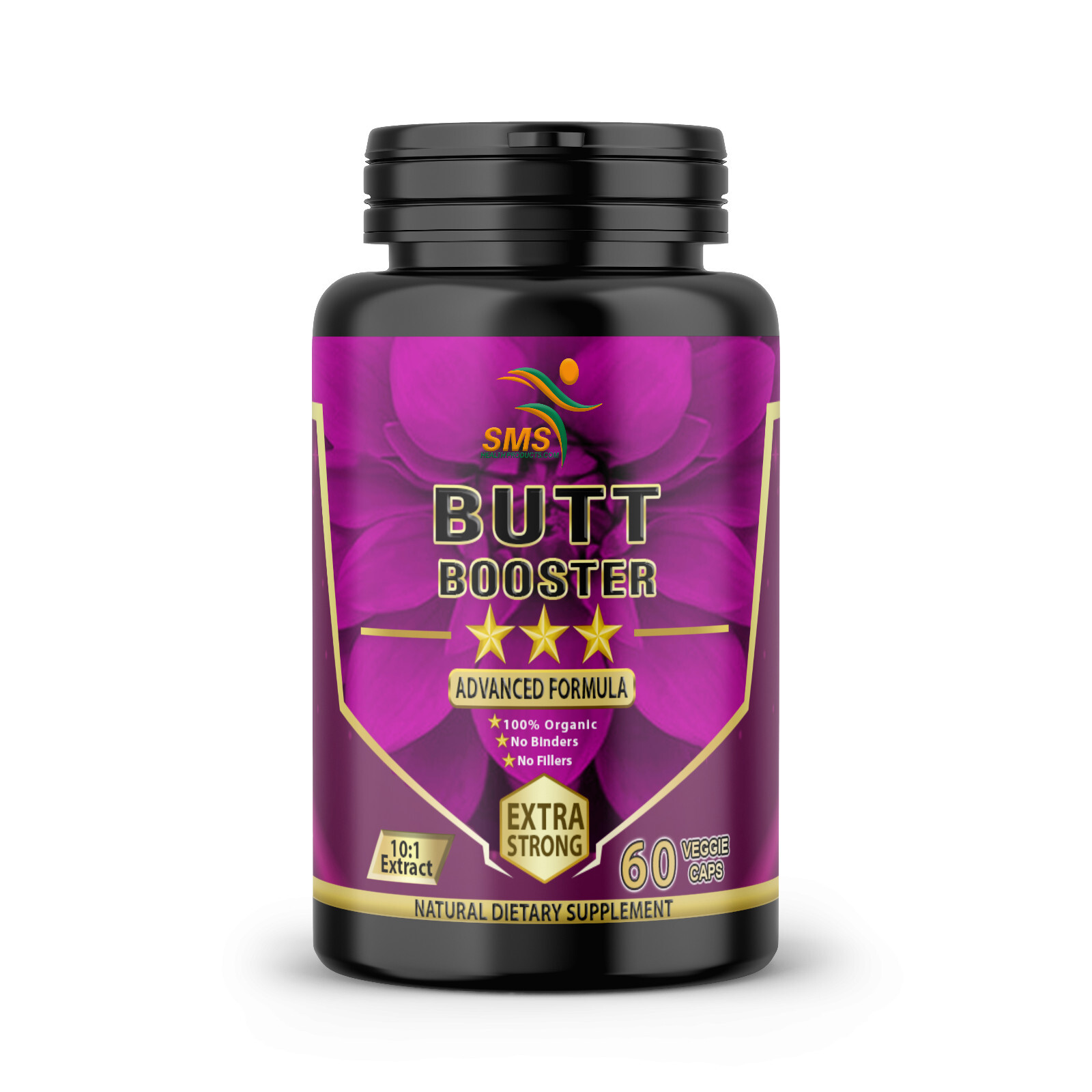180 Butt Booster By SMS Dietary Supplement 180 Vegetable Capsule Non Gmo Organic