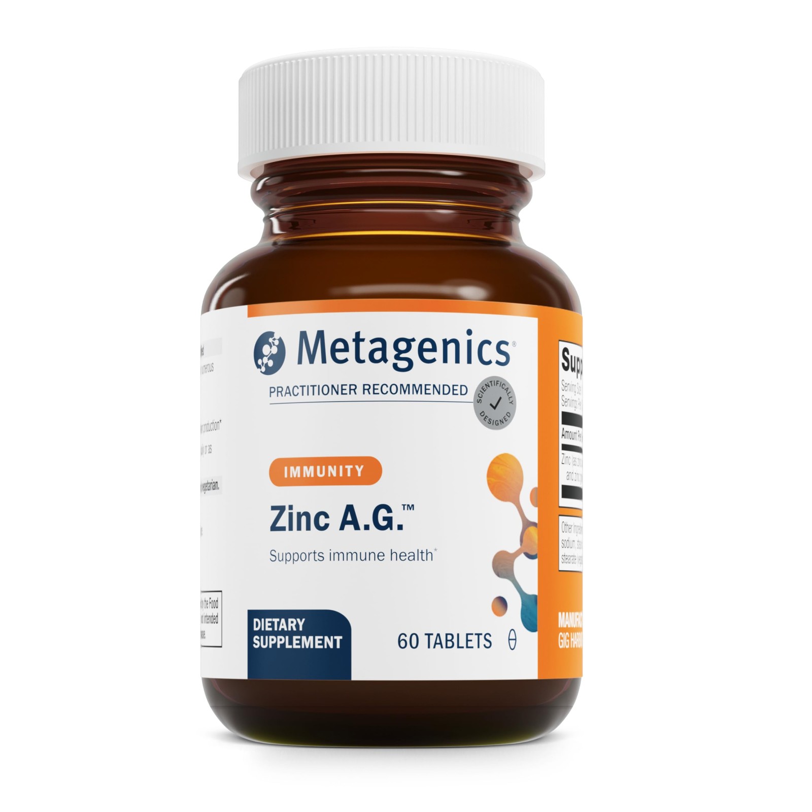 Metagenics Zinc A.G. – Highly Absorbable 60 Count (Pack of 1), Default
