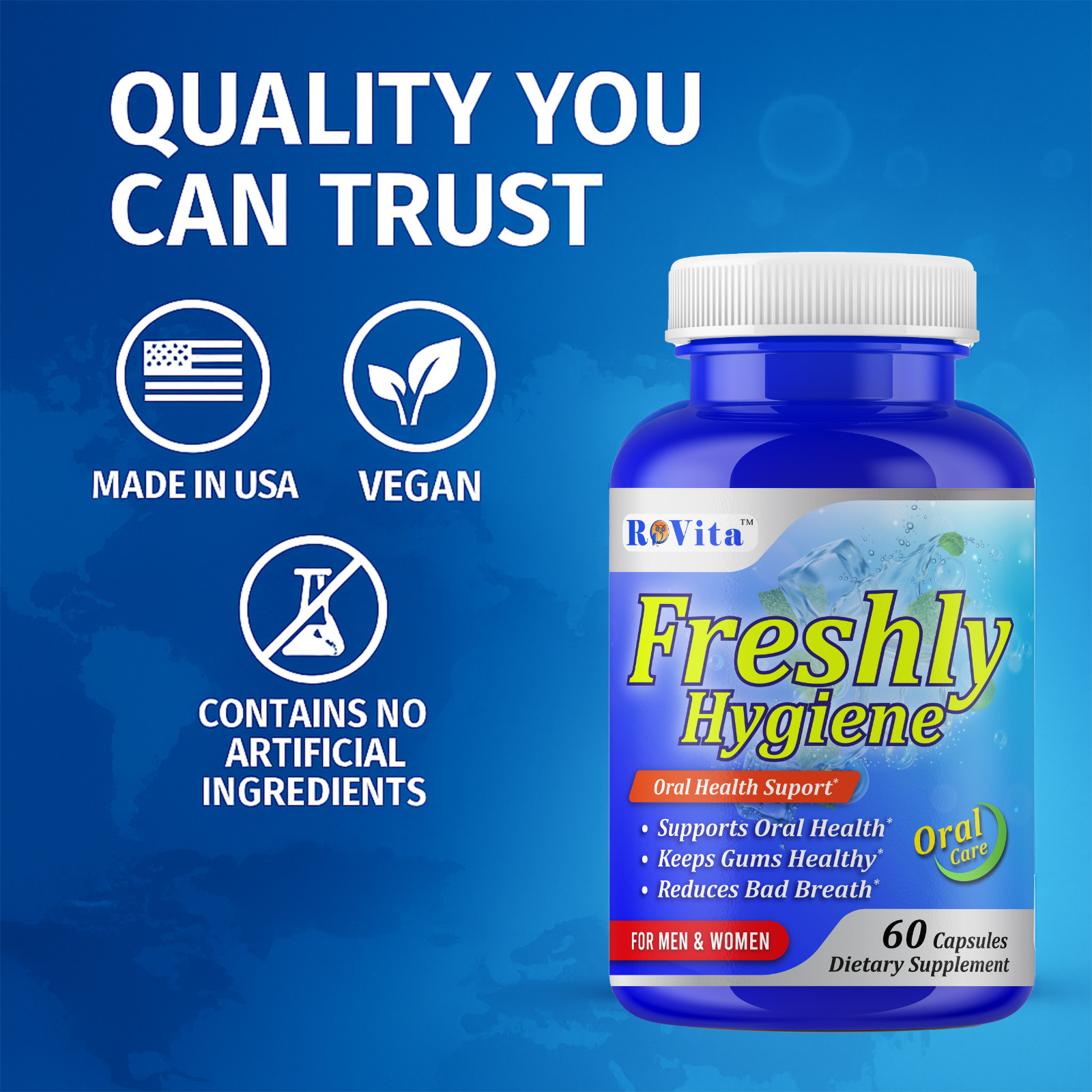 Oral Breath Freshener Dental Probiotics –Oral Health Supplement for Fresh Breath