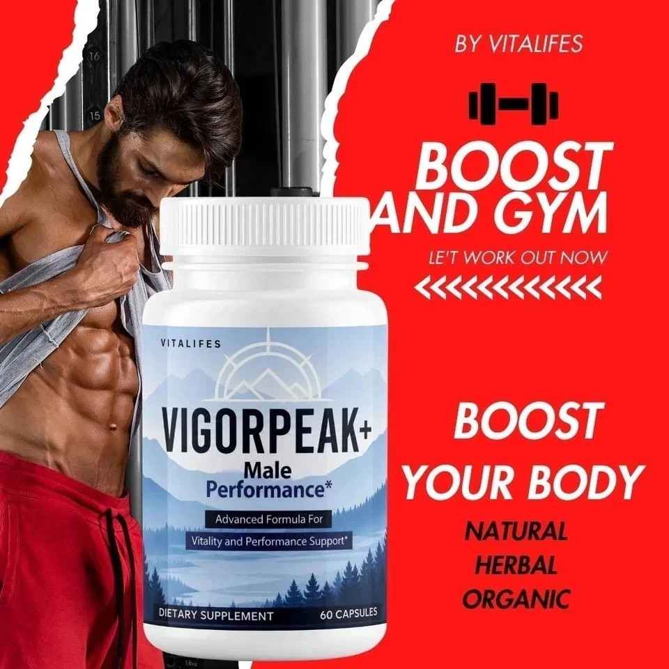 Vigor Peak+ Advanced Male Max Support Supplement Vigorpeak 60 Capsules