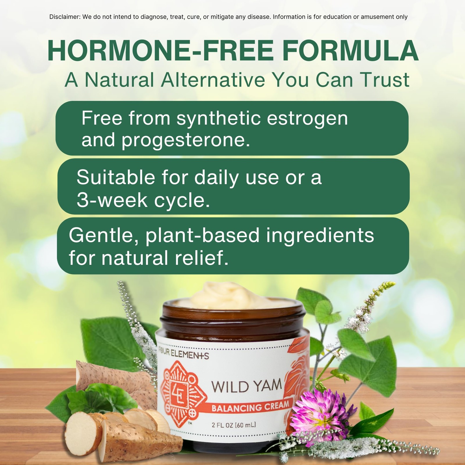 Wild Yam Balancing Cream, 2 OZ – 1st Place Winner at the 2023 International H…