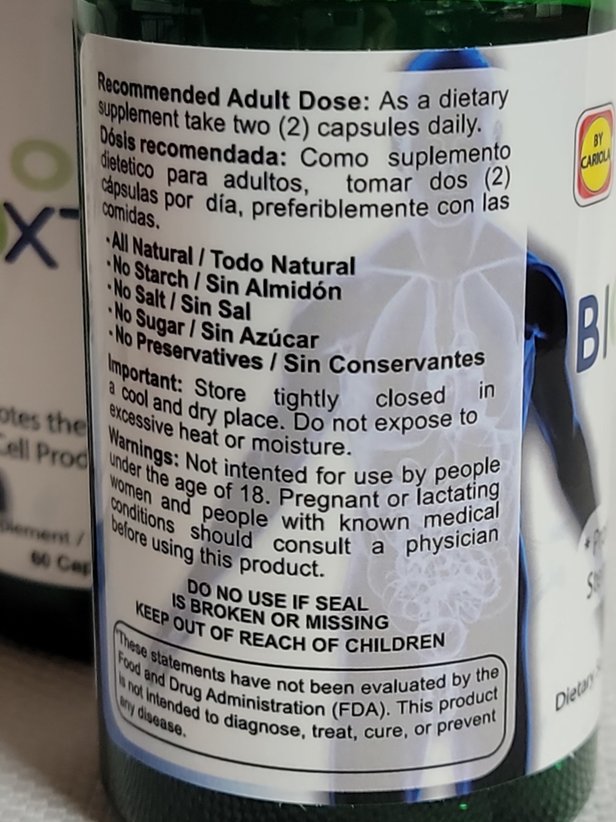 3X BIOXTRON Helps Healthy Cardiovascular, Joints, Muscles, Maintain Sugar Levels