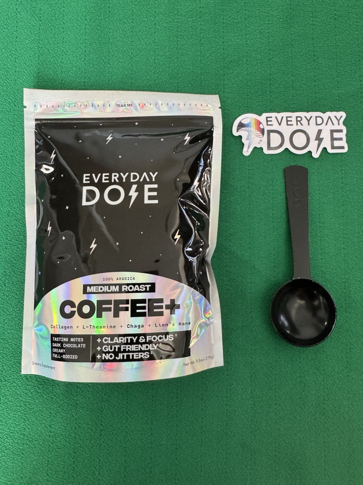 ED Dose Collagen Medium Coffee With Spoon And Sticker Gut Friendly EXP 10-2027