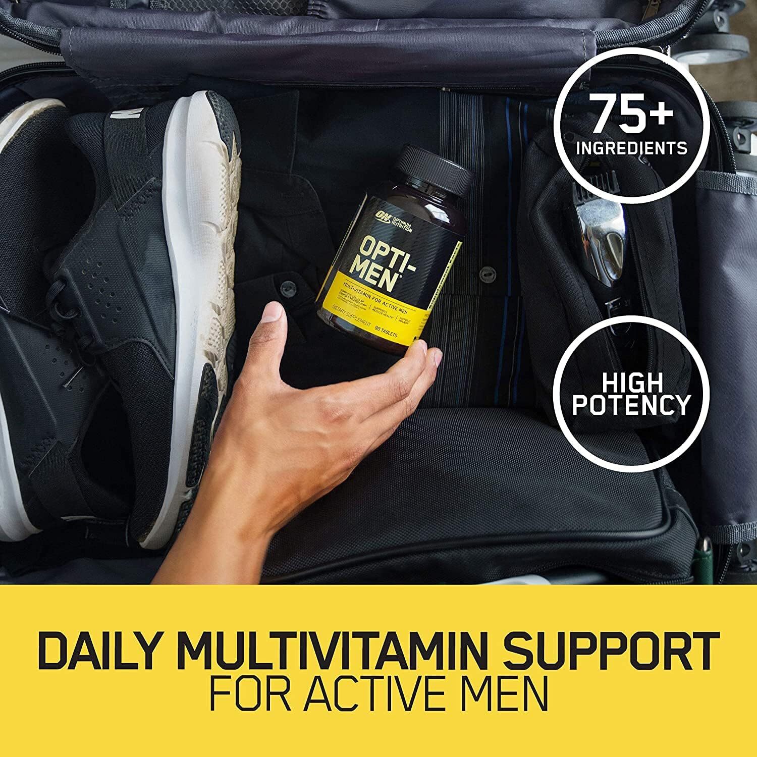 90 Count Opti-Men, Mens Daily Multivitamin Supplement Vitamin C, Zinc and Vit