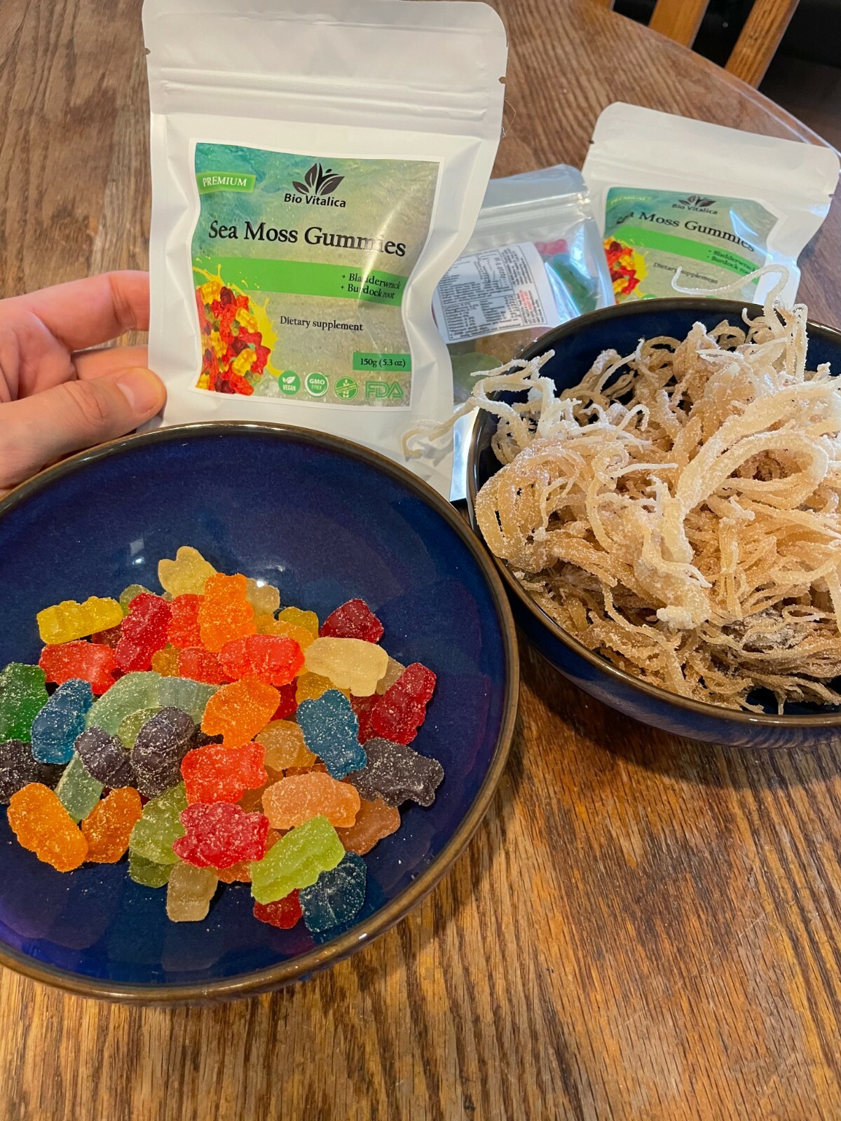 (2 Pack) Sea Moss Gummies – Irish sea Moss raw Organic Bladderwrack Burdock Root
