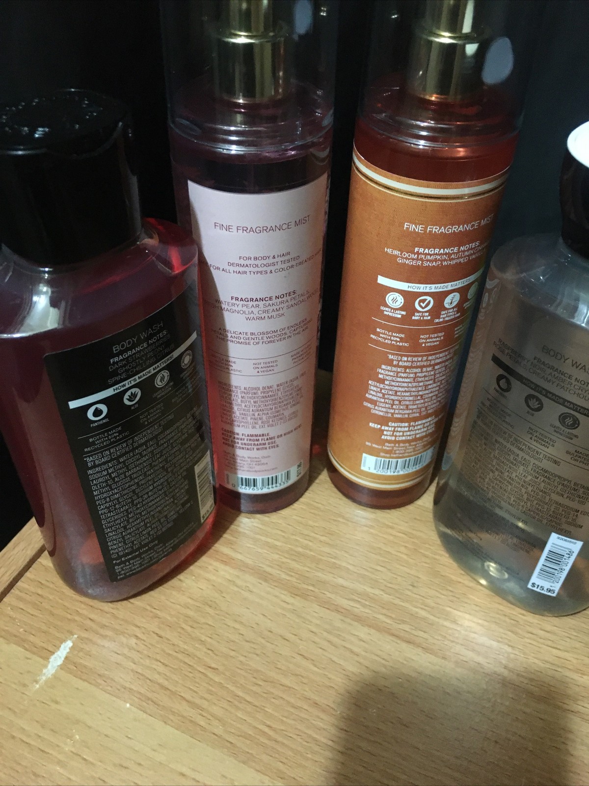 2 Mist Spray 2 Body Wash Brand new Bath Anybody Work Never Used
