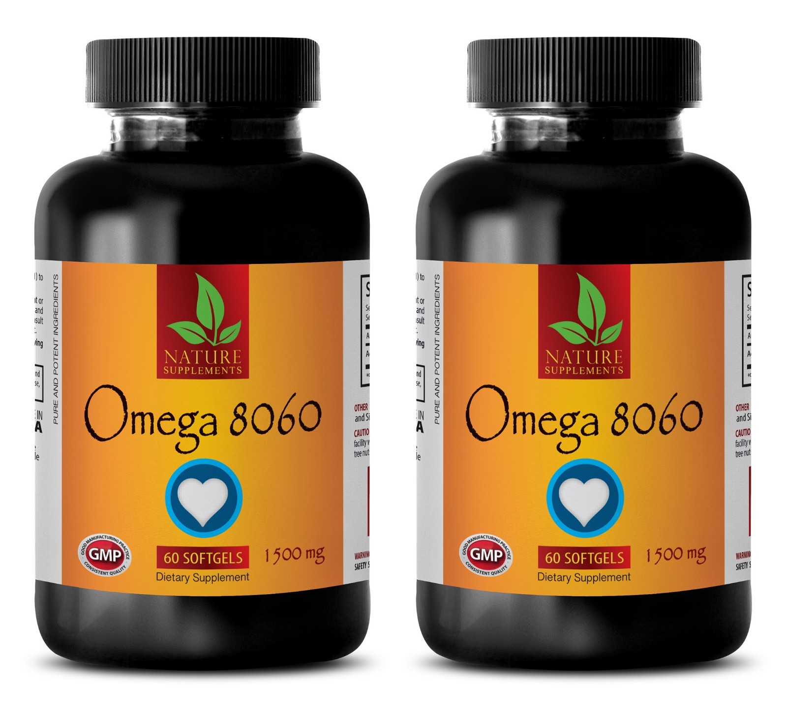 Omega 3 Norway Pills – OMEGA 8060 3000mg – Improve Vision – 2 Bottles