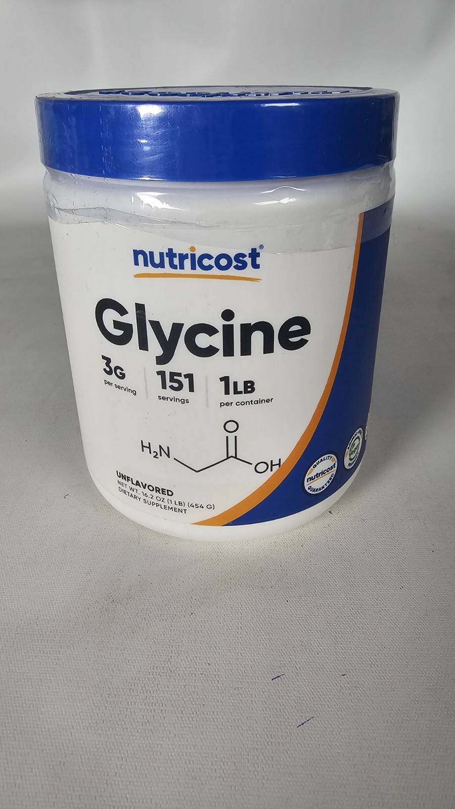 Glycine Powder 1 lb – Non-GMO, Gluten Free Exp: 01/2029
