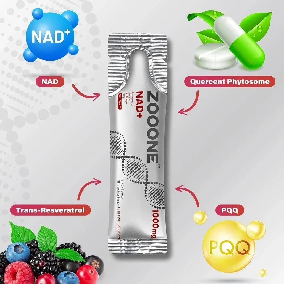 Resveratrol Nicotinamide & Supplement NEW 30pcs,Premium NAD+ zooone- Riboside++