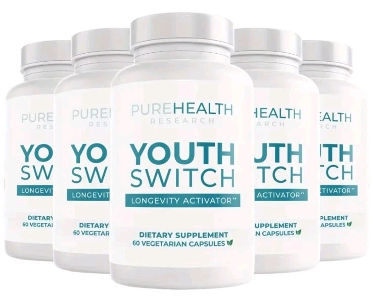 PureHealth Research Youth Switch (5 Pack) Anti Aging, Cell Health, Longevity