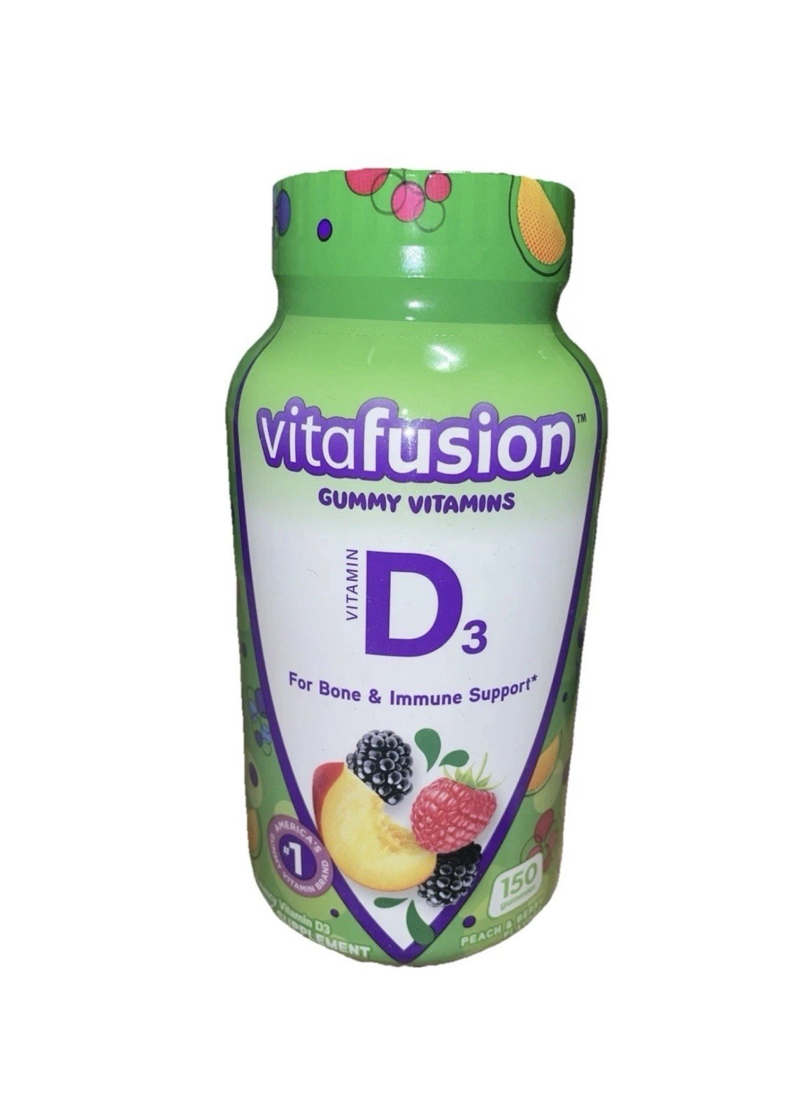 Vitafusion Vitamin D3 Gummy Vitamins for Bone & Immune Support Exp: 10/2026