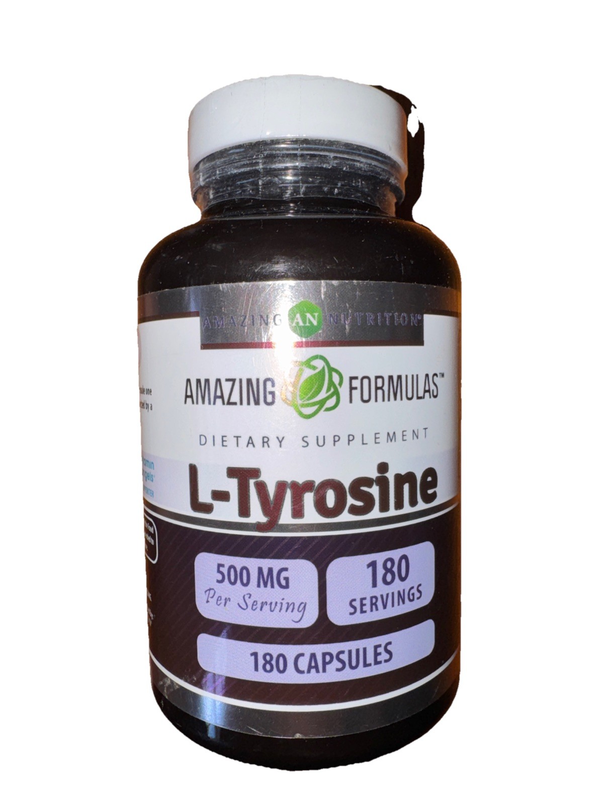 AMAZING FORMULAS L-Tyrosine Supports Healthy Brain Function 500mg 180 Caps 04/27