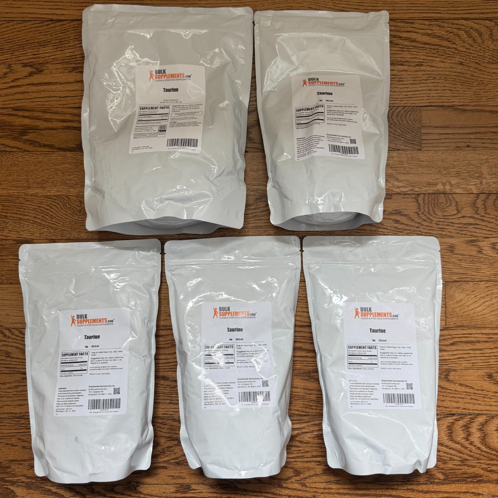 True Nutrition Taurine Powder – 5 kg (1 kg x 5)