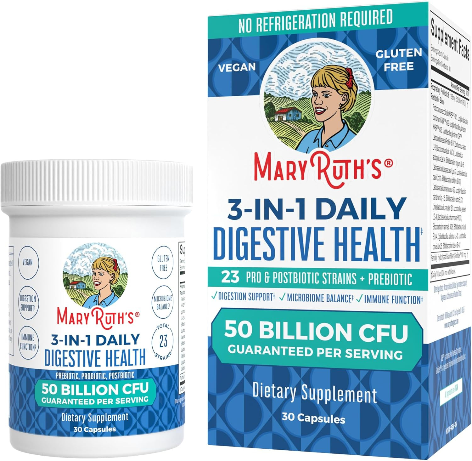 3 in 1 Probiotics for Digestive Health | Prebiotic & Postbiotic | Gut Health …