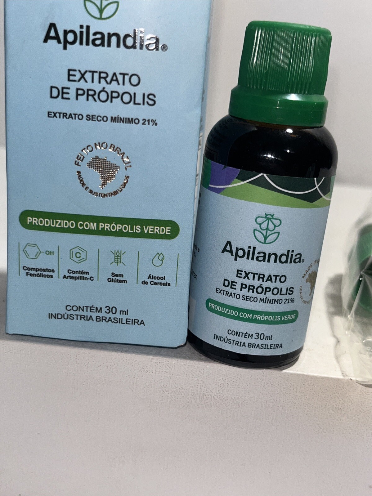 Green Propolis Extract 21% Supplement 1floz Sealed, Damaged Box
