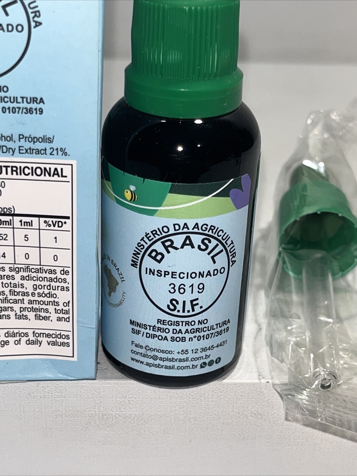 Green Propolis Extract 21% Supplement 1floz Sealed, Damaged Box