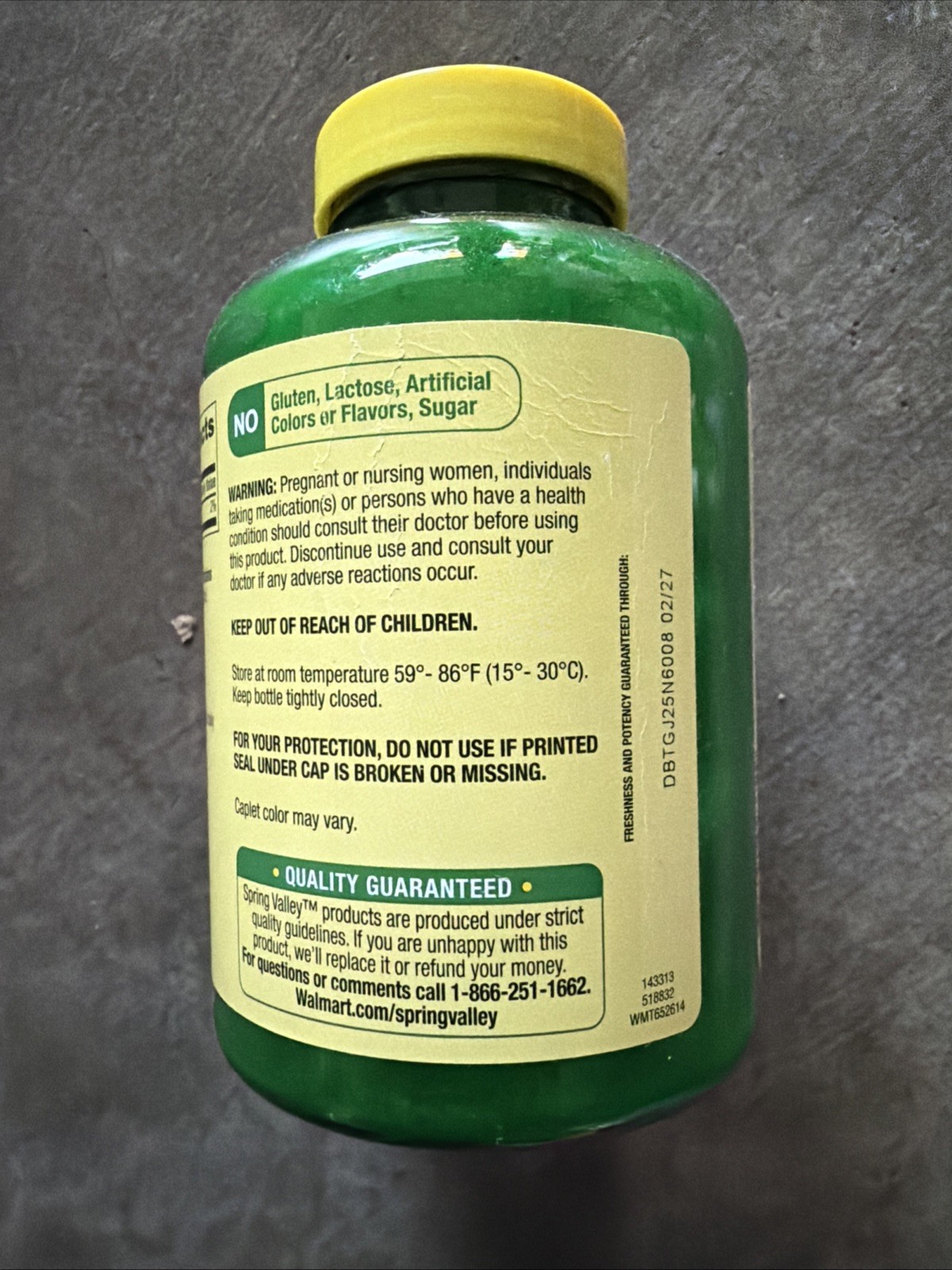 Spring Valley Potassium Dietary Supplement Caplets for Heart Health, 99 Mg, 500