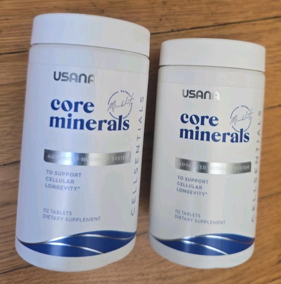 2-Pack USANA Cellsentials Core Minerals Vitamins 112 Tablets ea Exp 09/27 – NEW