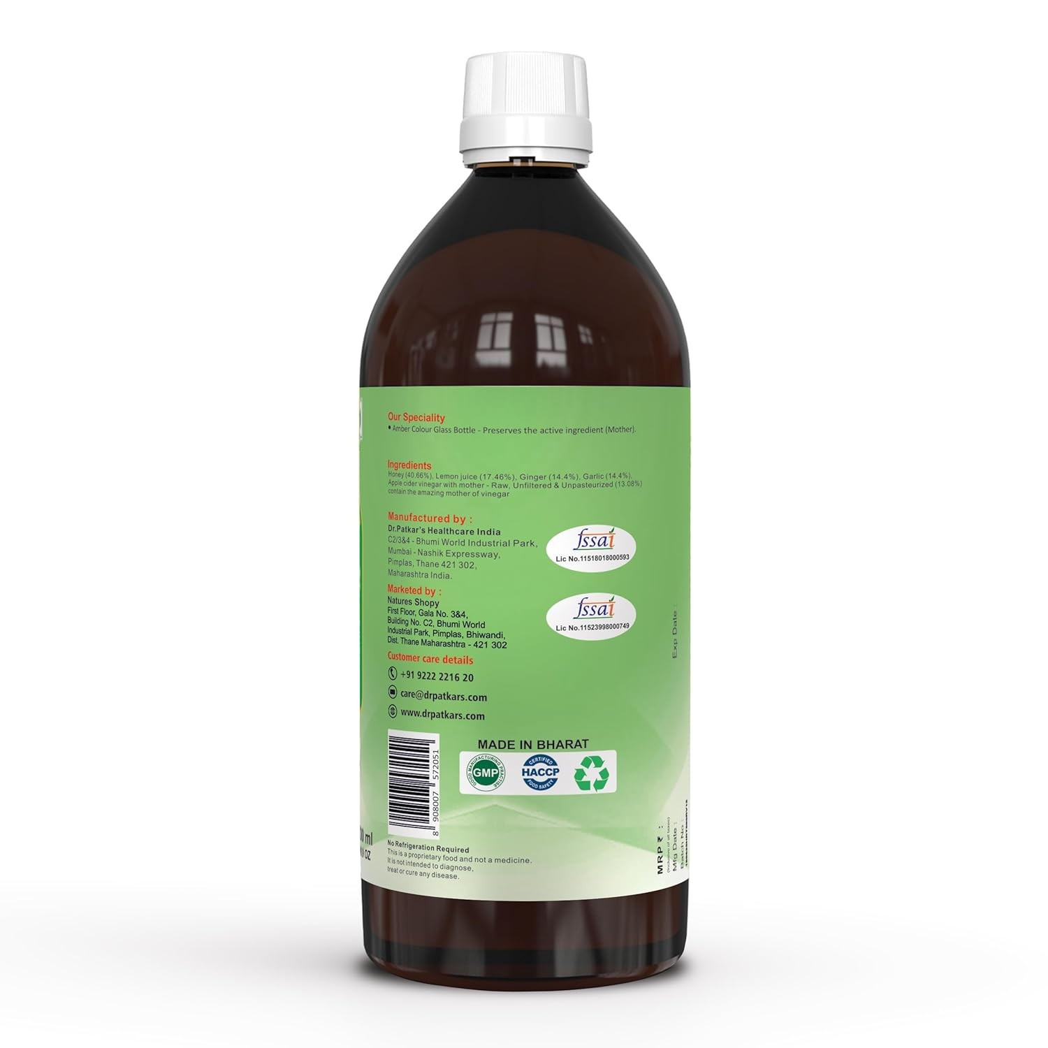 Dr. Patkar’s – Apple Cider Vinegar Heart Health, weight, Immunity Management