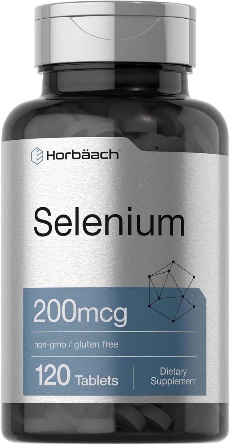 Selenium Supplement 200Mcg for Women and Men| 120 Tablets | Non-Gmo and Gluten F
