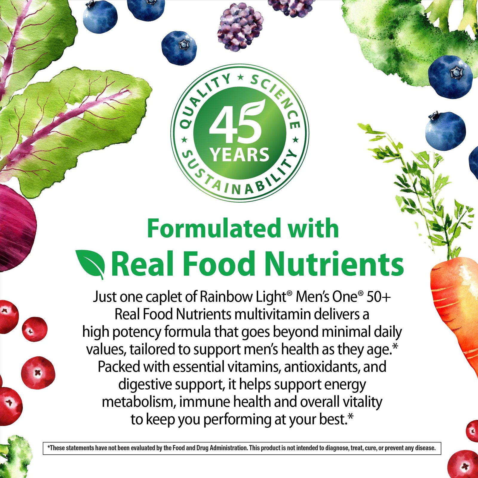 Mens Multivitamin One + for 50 Plus | 150 Caplets
