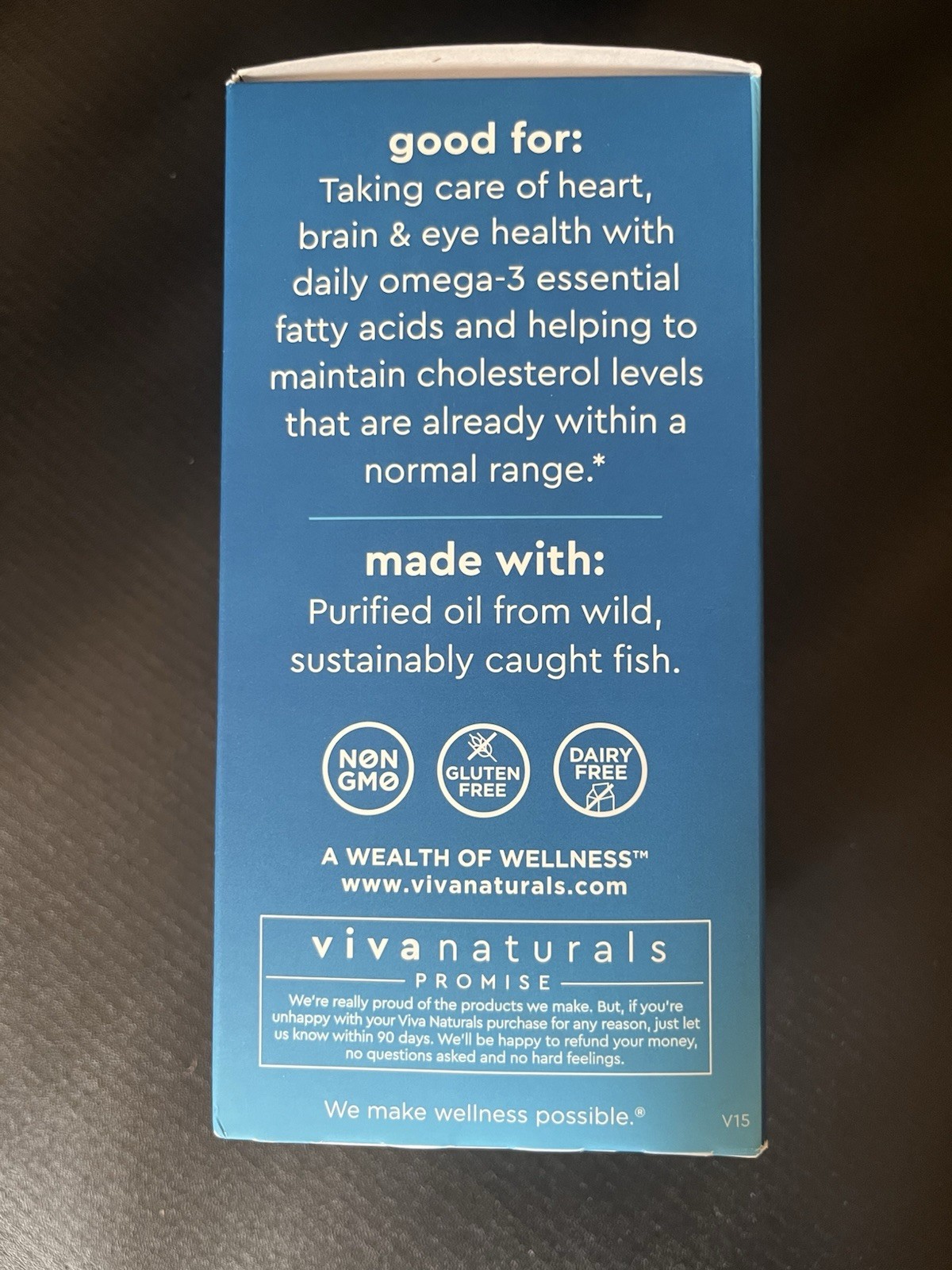 Viva Naturals Triple Strength Omega 3 Fish Oil 2500 mg High Potency 180 Softgels