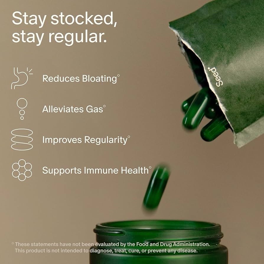 Seed DS-01 Daily Synbiotic 30 Day REFILL 60 Capsules Prebiotic Probiotic NEW