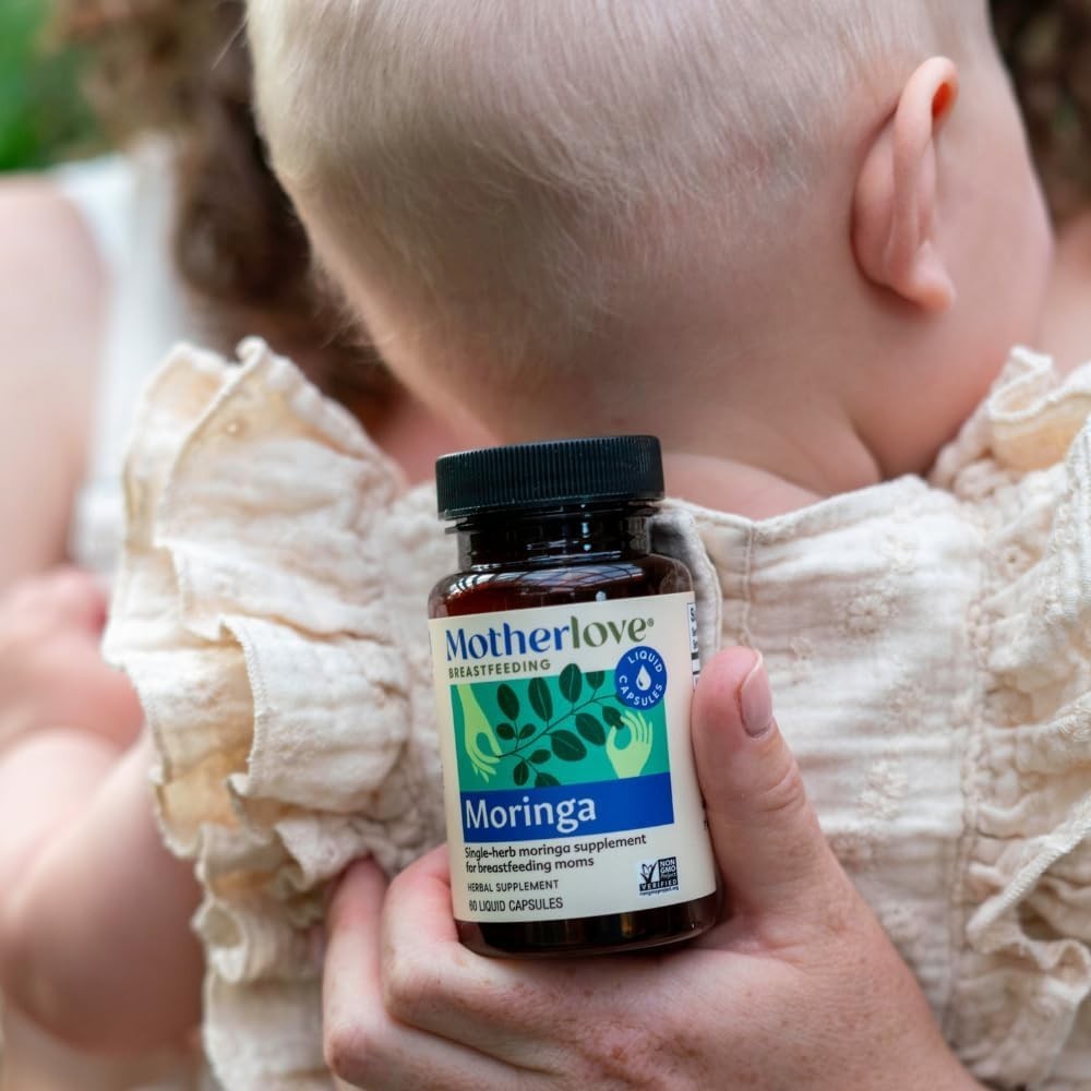 Motherlove Moringa (120 Capsule Value Size) Lactation Supplement to Support Brea