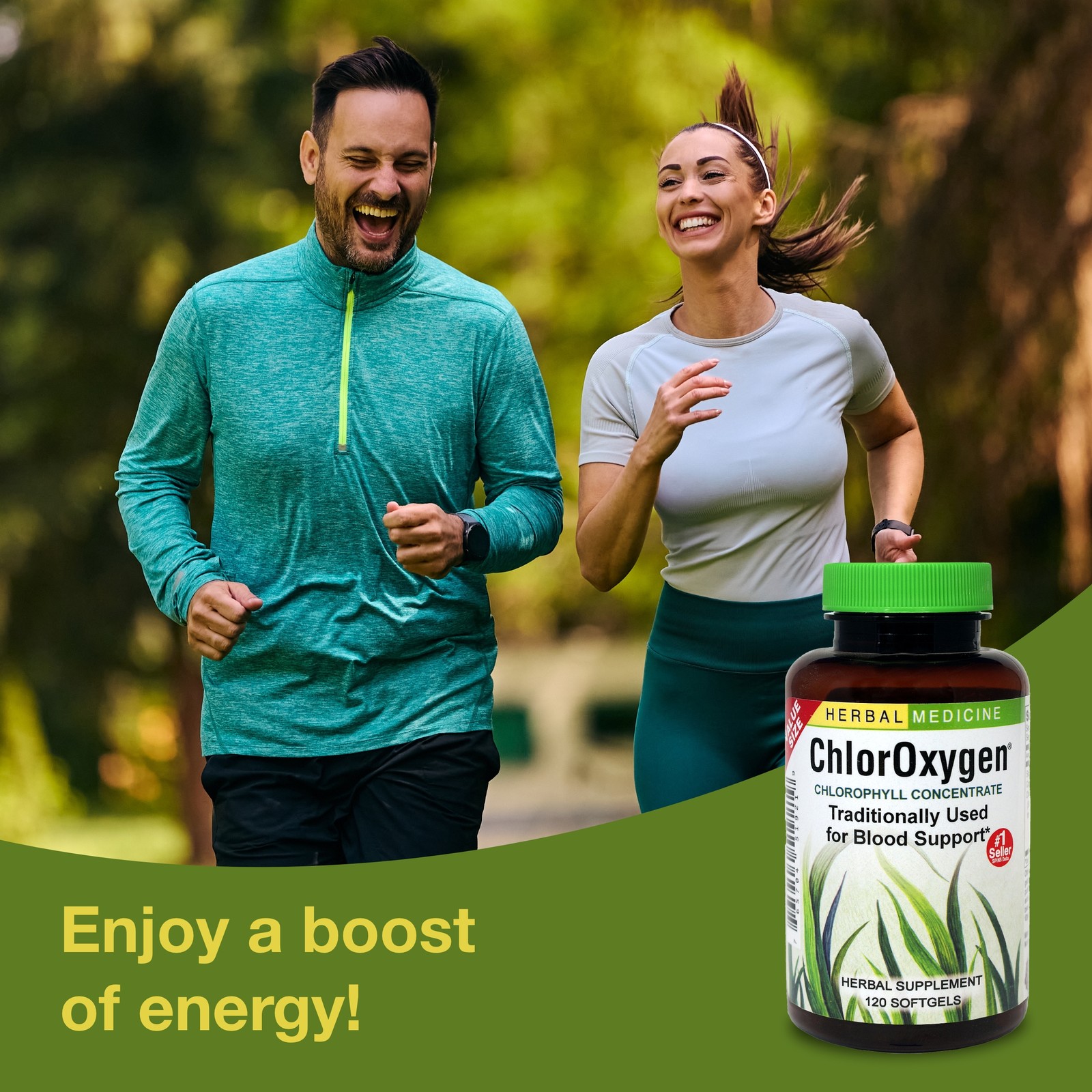 Herbs Etc. ChlorOxygen, Chlorophyll Concentrate Dietary Supplement, 120 Softg…