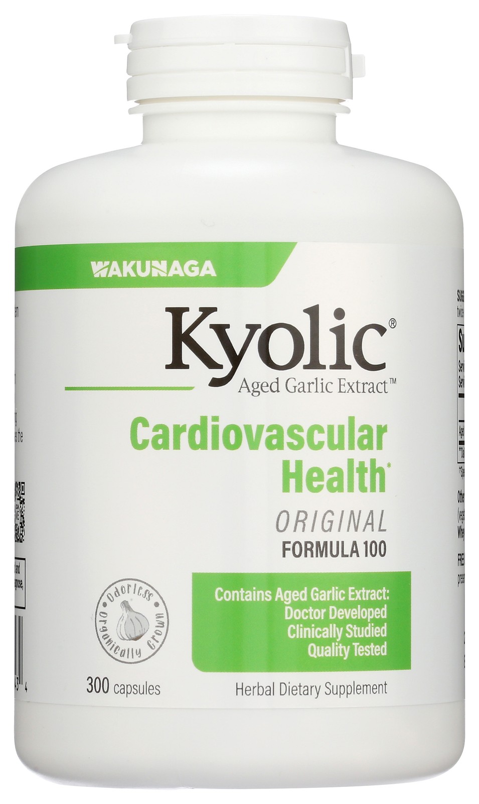 Kyolic Cardiovascular Health Aged Garlic Extract Formula 100 300 Capsules 1 Pack