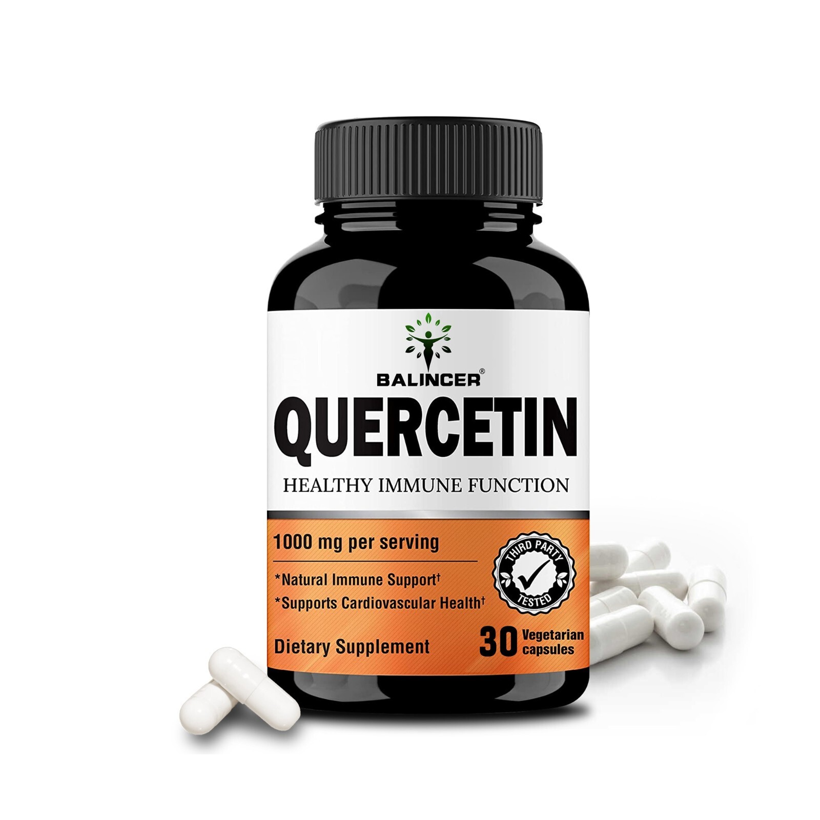 Pure Quercetin 1000mg – 120 Capsules – Supports Cardiovascular Health