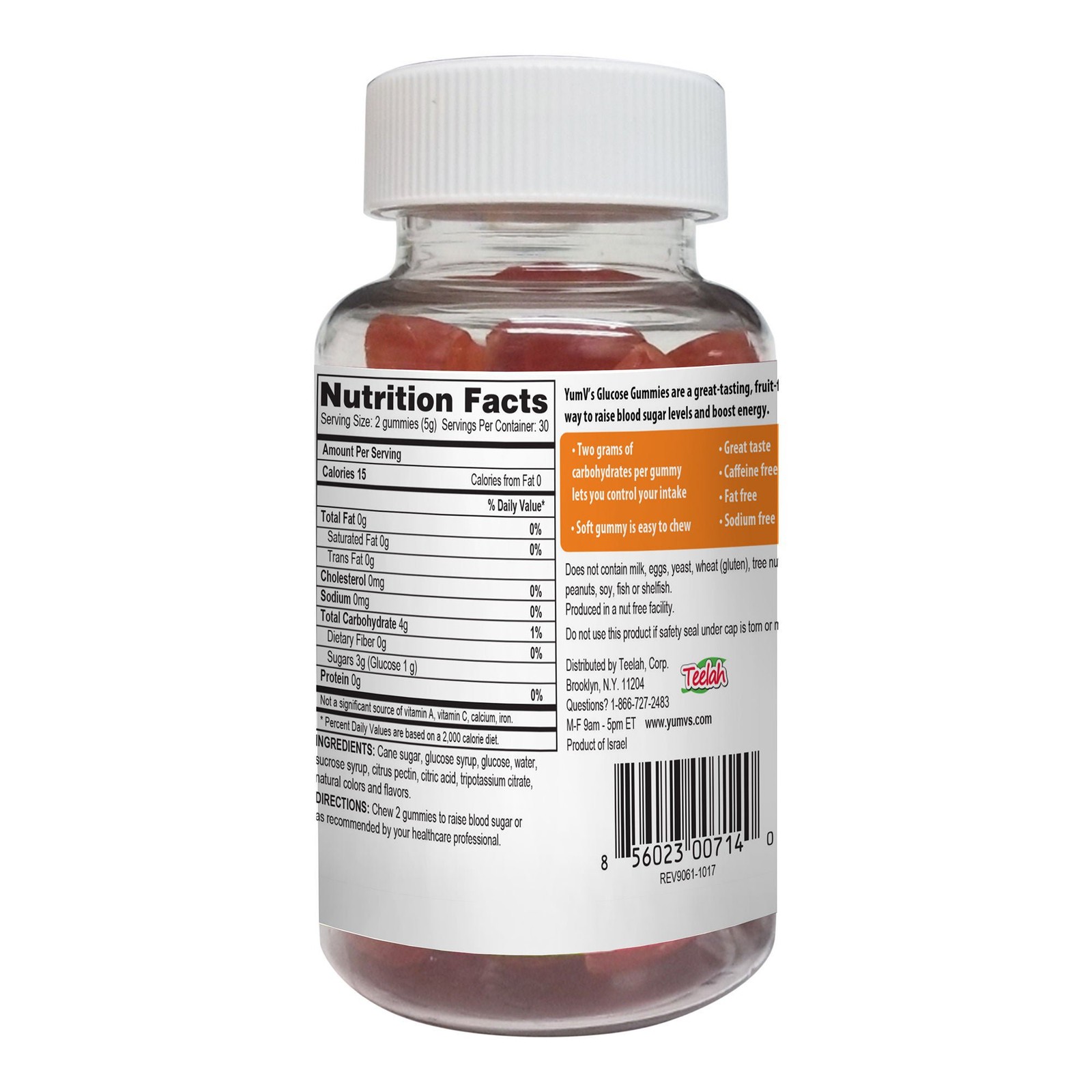 YumV’s Glucose Gummy 9061-06-YMC 1 Bottle 60 per Bottle