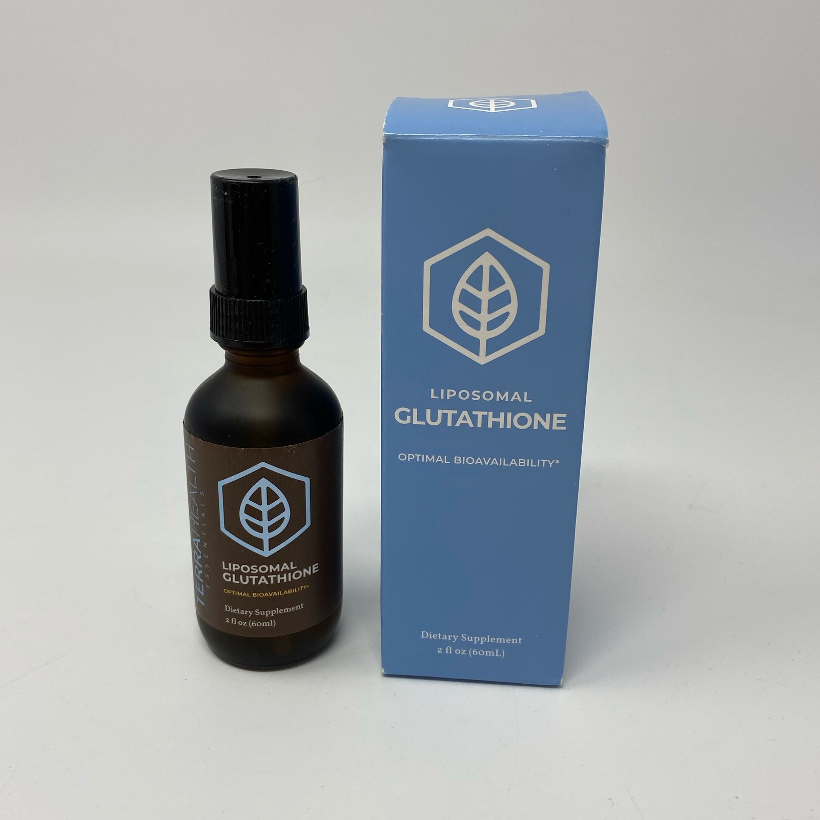 Terra Health Essentials Liposomal Glutathione, Blue Box, 2oz (60mL)